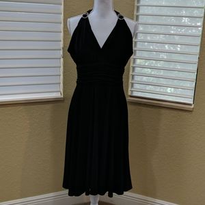 Evan Picone 8 Black Evening Sleevless Dress